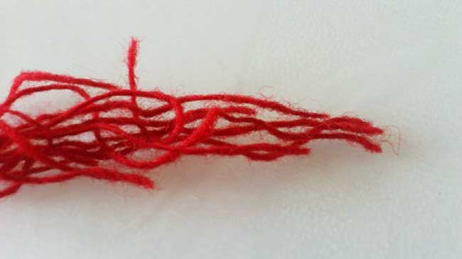 今回の刺繍で使用しているウールの刺繍糸
